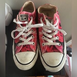 Converse Rose Print Sneakers